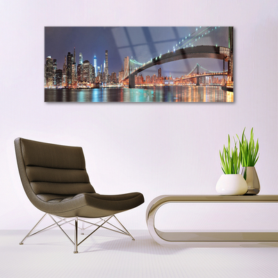 akrylový obraz Město Most Architektura