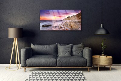akrylový obraz Moře Kameny Krajina