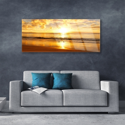 akrylový obraz Moře Slunce Krajina