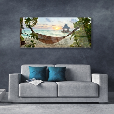 akrylový obraz Pláž Hamaka Moře Krajina