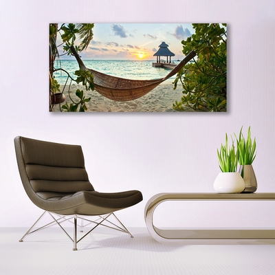 akrylový obraz Pláž Hamaka Moře Krajina