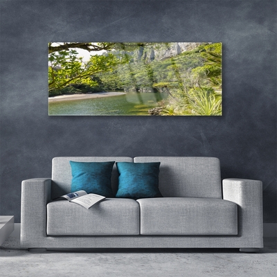 akrylový obraz Jezero Příroda