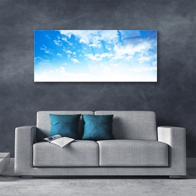 akrylový obraz Nebe Mraky Krajina