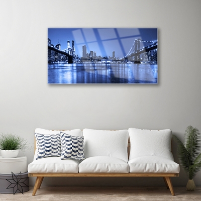 akrylový obraz Město Most Architektura