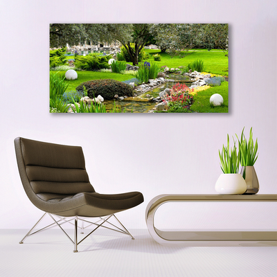 akrylový obraz Zahra Strom Květiny Příroda
