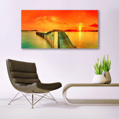 akrylový obraz Most Moře Architektura