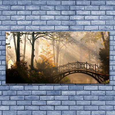 akrylový obraz Les Most Architektura