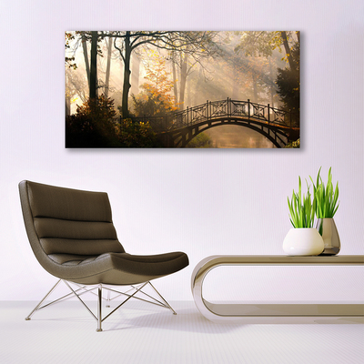 akrylový obraz Les Most Architektura