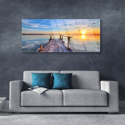 akrylový obraz Moře Most Architektura