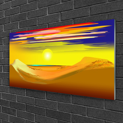 akrylový obraz Poušť Šlunce Umění