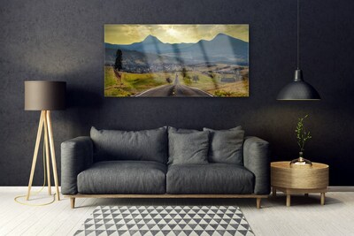 akrylový obraz Cesta Hora Krajina