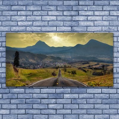 akrylový obraz Cesta Hora Krajina