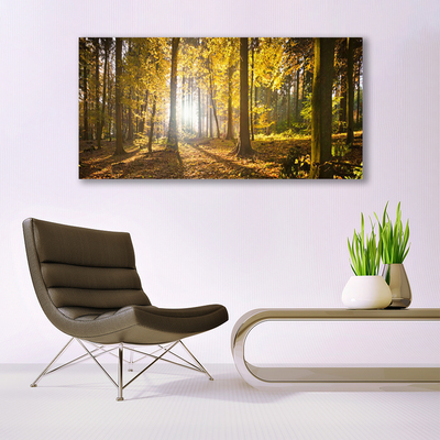 akrylový obraz Les Listy Rostlina Příroda