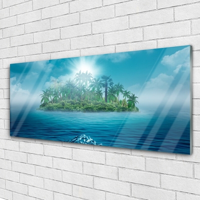 akrylový obraz Ostrov Moře Krajina