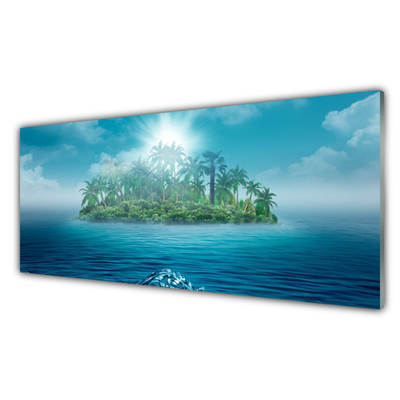 akrylový obraz Ostrov Moře Krajina