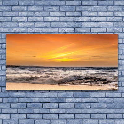 akrylový obraz Moře Slunce Vlny Krajina