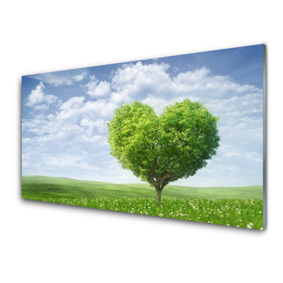 akrylový obraz Strom Srdce Příroda