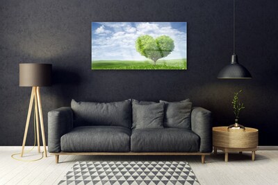 akrylový obraz Strom Srdce Příroda