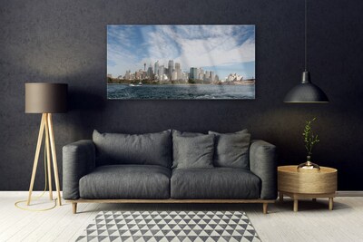 akrylový obraz Město Moře Domy Sydney
