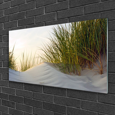 akrylový obraz Písek Tráva Krajina