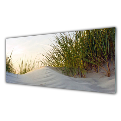 akrylový obraz Písek Tráva Krajina