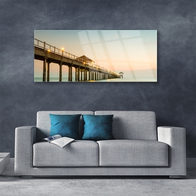akrylový obraz Most Moře Architektura
