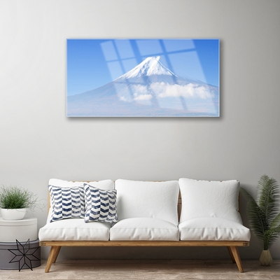 akrylový obraz Hory Mraky Nebe Krajina