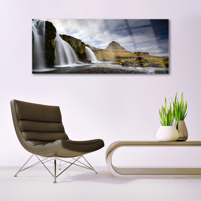 akrylový obraz Vodopád Hory Krajina