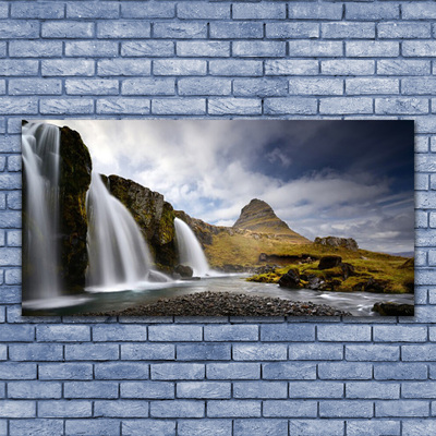 akrylový obraz Vodopád Hory Krajina