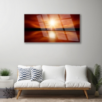 akrylový obraz Slunce Nebe Voda Krajina