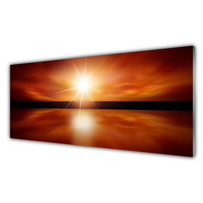 akrylový obraz Slunce Nebe Voda Krajina