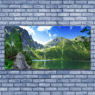 akrylový obraz Hora Jezero Příroda