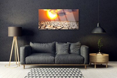 akrylový obraz Slunce Poušť Krajina