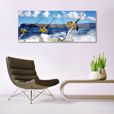 akrylový obraz Rybaření Moře Krajina