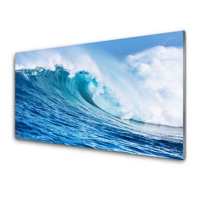 akrylový obraz Vlny Moře Nebe Mraky