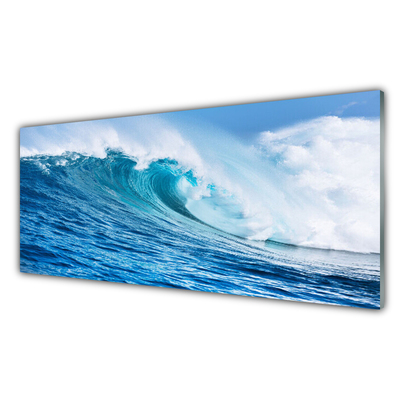 akrylový obraz Vlny Moře Nebe Mraky
