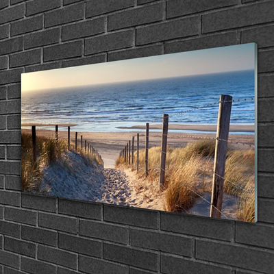 akrylový obraz Pláž Stezka Krajina