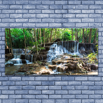 akrylový obraz Vodopád Les Příroda