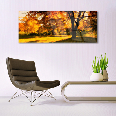 akrylový obraz Stromy Podzim Příroda