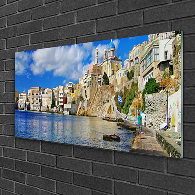 Plexisklo-obraz Město Moře architektura