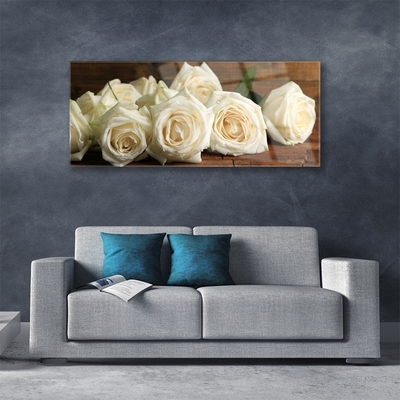 Plexisklo-obraz Růže Květiny Rostlina