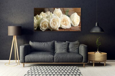 Plexisklo-obraz Růže Květiny Rostlina