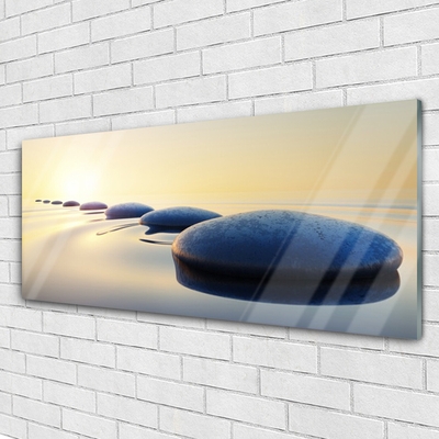 akrylový obraz Kameny ve Vodě Lázně