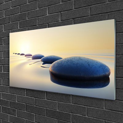 akrylový obraz Kameny ve Vodě Lázně