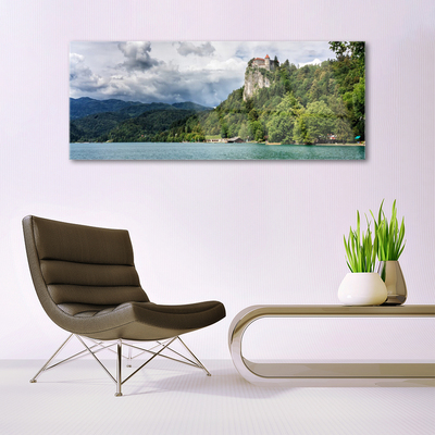 Plexisklo-obraz Zámek v Horách Les Krajina