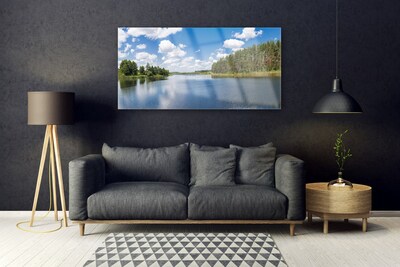 Plexisklo-obraz Jezero Les Krajina
