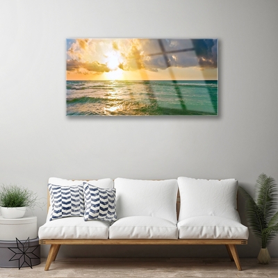 Plexisklo-obraz Moře Západ Slunce