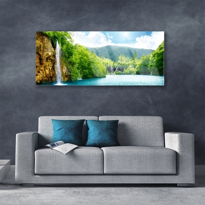 Plexisklo-obraz Hory Les Jezero Příroda