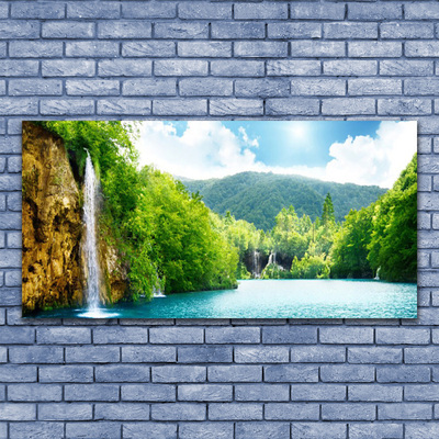 Plexisklo-obraz Hory Les Jezero Příroda