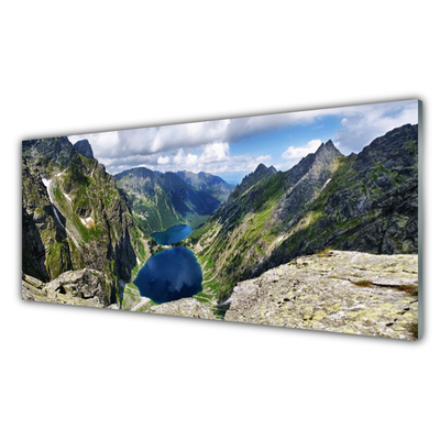 Plexisklo-obraz Hory Údolí Jezera Vrcholy